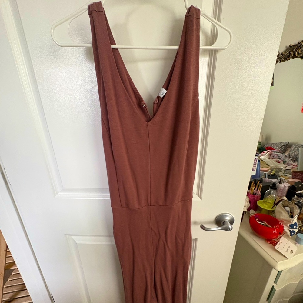 Old Navy Sleeveless Brown Jumpsuit